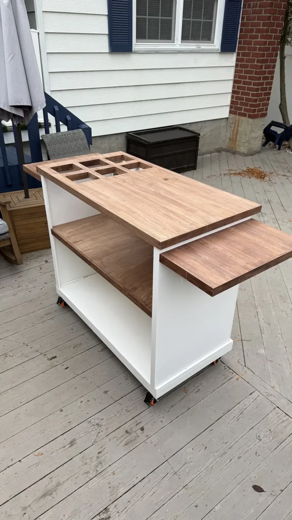 Collapsible Cart with Table Extension